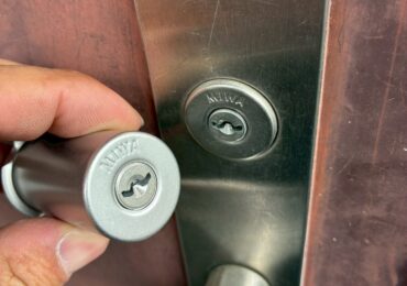 大阪市平野区　玄関ドア鍵交換の施工事例画像