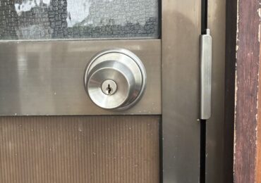 名古屋市中川区　戸建て　勝手口鍵交換の施工事例画像